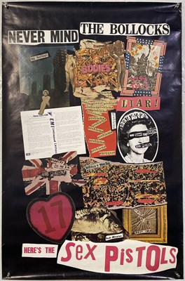 Lot 431 - SEX PISTOLS - UNFOLDED NMTB INSERT POSTER.