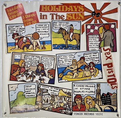 Lot 433 - SEX PISTOLS - HOLIDAY IN THE SUN POSTER.