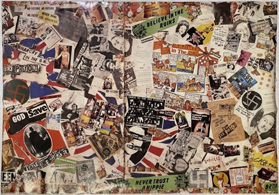 Lot 434 - THE SEX PISTOLS INTEREST - JAMIE REID 'MONTAGE' POSTER.
