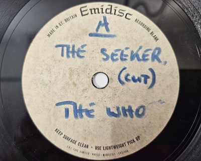 Lot 235 - THE WHO - THE SEEKER/ YOUNG MAN BLUES 7" (EMIDISC ACETATE)