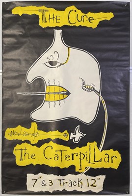 Lot 453 - THE CURE - THE CATERPILLAR BILLBOARD POSTER.