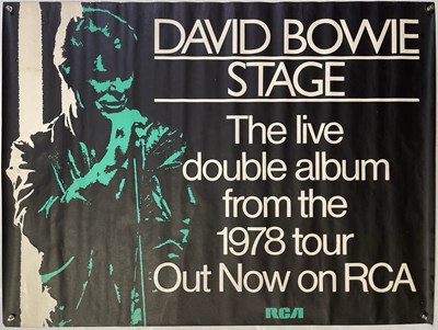 Lot 454 - DAVID BOWIE - ORIGINAL 1978 STAGE PROMOTIONAL POSTER.