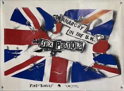 Lot 437 - SEX PISTOLS ANARCHY POSTER SEX PISTOLS ANARCHY POSTER.