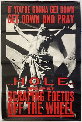 Lot 455 - FOETUS - ORIGINAL 1984 'HOLE' PROMOTIONAL BILLBOARD POSTER.