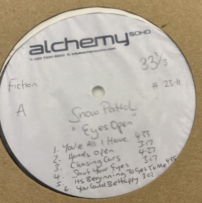 Lot 39 - SNOW PATROL - EYES OPEN LP (ACETATE RECORDING)