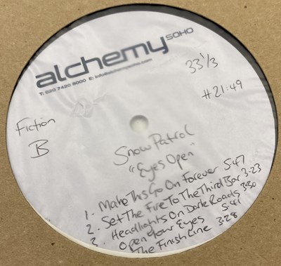 Lot 39 - SNOW PATROL - EYES OPEN LP (ACETATE RECORDING)