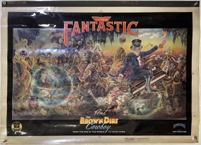 Lot 459 - ELTON JOHN - CAPTAIN FANTASTIC - ORIGINAL POSTER DESIGN MATERIALS.
