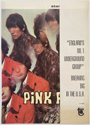 Lot 410 - PINK FLOYD - ORIGINAL 'PIPER..' CASH BOX INSERT POSTER.
