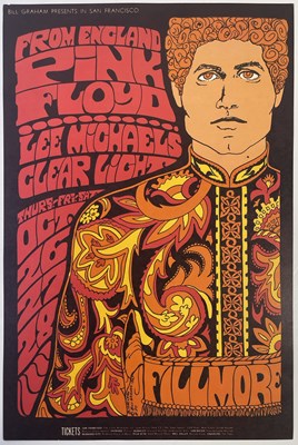 Lot 411 - PINK FLOYD - ORIGINAL BONNIE MACLEAN BG-90 FILLMORE POSTER.
