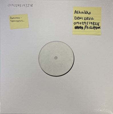 Lot 41 - ASHNIKKO - DEMIDEVIL LP (2021 WHITE LABEL TEST PRESSING)
