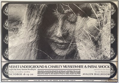 Lot 467 - THE VELVET UNDERGROUND - FD142 - ORIGINAL AVALON BALLROOM POSTER.