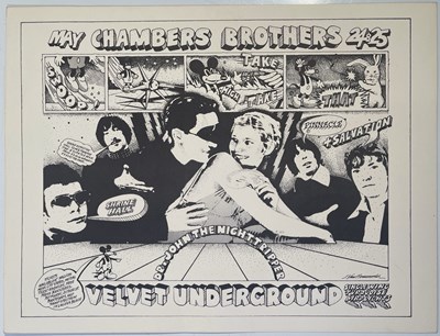 Lot 468 - THE VELVET UNDERGROUND - ORIGINAL SHRINE HALL CONCERT POSTER.