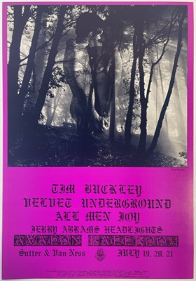 Lot 470 - VELVET UNDERGROUND / TIM BUCKLEY - FD128 POSTER.