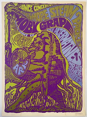 Lot 475 - ORIGINAL ARK SAUSALITO 1967 POSTER - MOBY GRAPE.