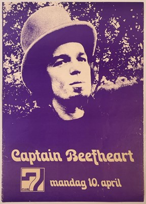 Lot 476 - CAPTAIN BEEFHEART - 1972 NORWEGIAN CONCERT POSTER.