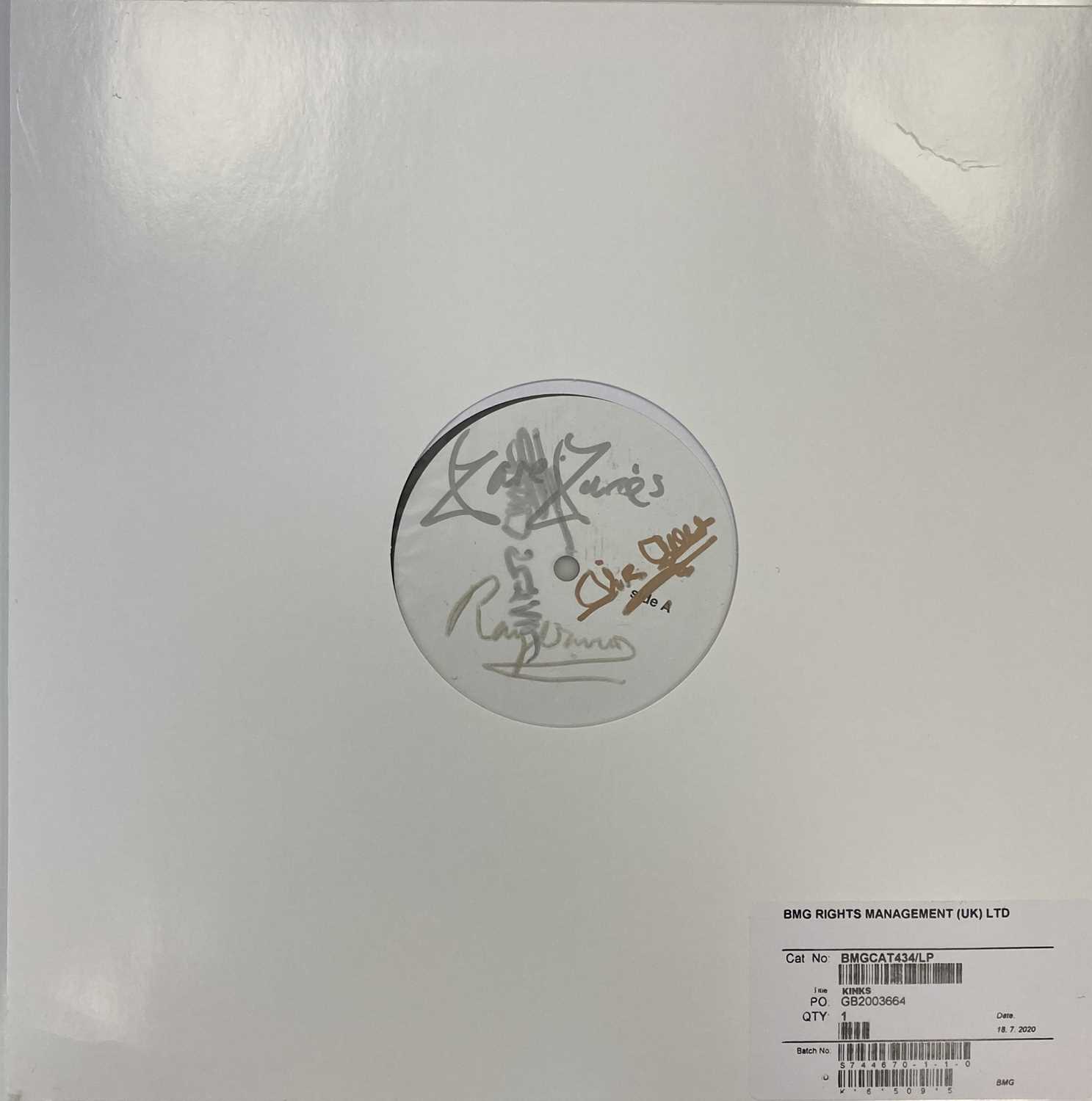 Lot 44 - THE KINKS - LOLA VERSUS POWERMAN AND THE MONEYGOROUND LP - (SIGNED 2020 WHITE LABEL TEST PRESSING)
