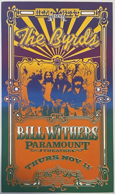 Lot 481 - THE BYRDS / BILL WITHERS - 1971 POSTER.