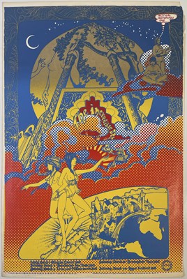 Lot 490 - HAPSHASH AND THE COLOURED COAT - INCREDIBLE STRING BAND, OA132 - ORIGINAL 1968 POSTER.