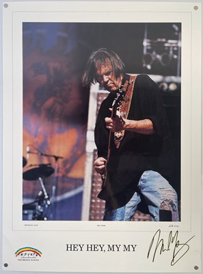 Lot 404 - NEIL YOUNG SIGNED POSTER.