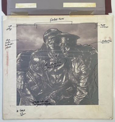 Lot 415 - THE JAM - ORIGINAL ART BOARD WITH DESIGNS FOR 'SETTING SONS' LP COVER.