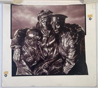 Lot 415 - THE JAM - ORIGINAL ART BOARD WITH DESIGNS FOR 'SETTING SONS' LP COVER.