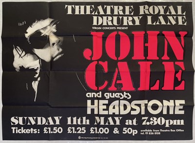 Lot 413 - VELVET UNDERGROUND INTEREST - JOHN CALE - ORIGINAL CONCERT POSTER.