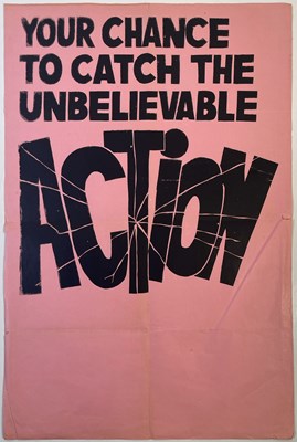Lot 502 - MOD - THE ACTION - ORIGINAL 1960S BLANK CONCERT POSTER.