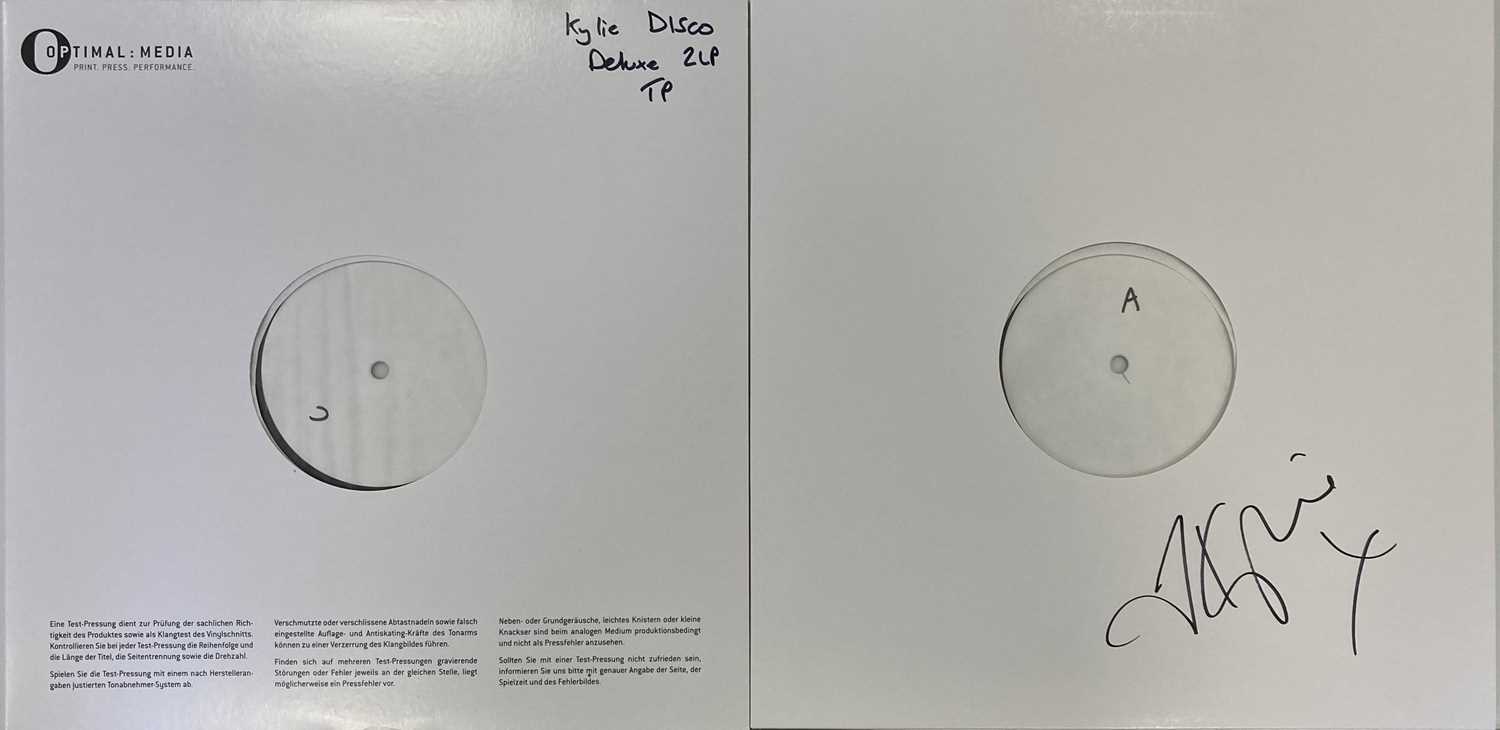 Lot 47 - KYLIE MINOGUE - DISCO LP (DELUXE DOUBLE LP WHITE LABEL TEST PRESSING -SIGNED)