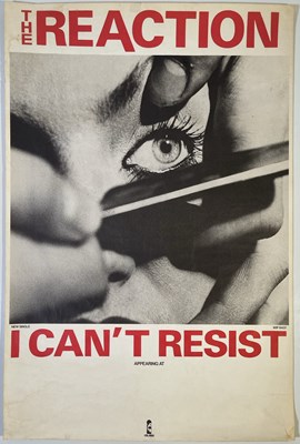 Lot 512 - THE REACTION - ORIGINAL PROMOTIONAL POSTER FOR 'I CAN'T RESIST'.