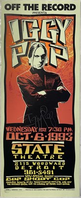 Lot 513 - IGGY POP SIGNED MARK ARMINSKI POSTER.