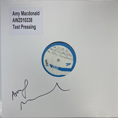 Lot 48 - AMY MACDONALD - THE HUMAN DEMANDS LP (SIGNED 2020 WHITE LABEL TEST PRESSING)