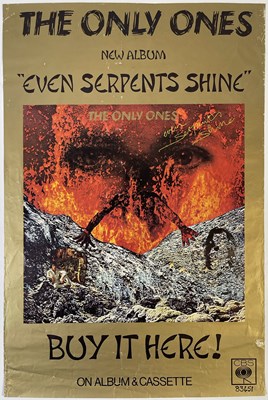 Lot 515 - NEW WAVE - THE ONLY ONES - EVEN SERPENTS SHINE PROMOTIONAL POSTER.