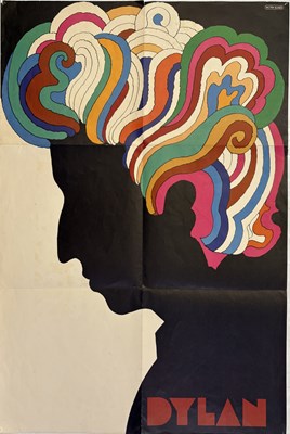 Lot 518 - BOB DYLAN - ORIGINAL MILTON GLASER DESIGNED INSERT POSTER.