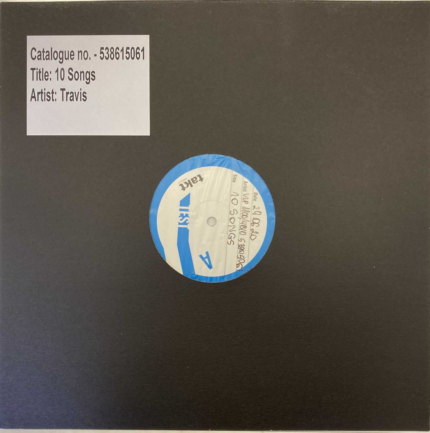 Lot 49 - TRAVIS - 10 SONGS LP (2020 WHITE LABEL TEST PRESSING)