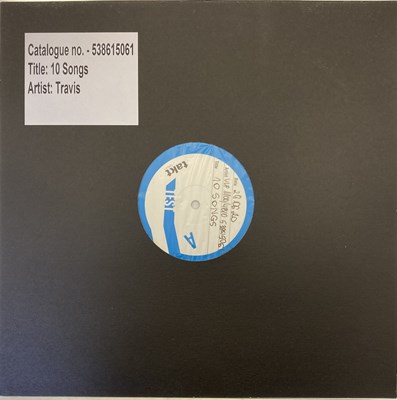 Lot 49 - TRAVIS - 10 SONGS LP (2020 WHITE LABEL TEST PRESSING)