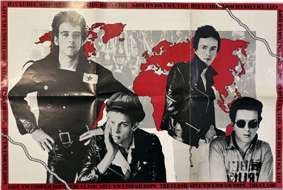 Lot 422 - THE CLASH - GIVE EM ENOUGH ROPE POSTER.