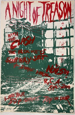 Lot 423 - THE CLASH - ORIGINAL 1976 CONCERT POSTER.