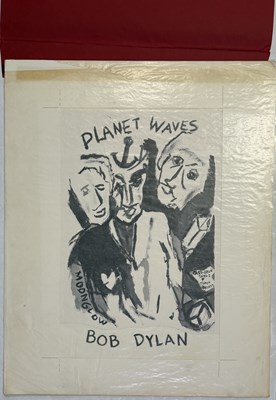Lot 338 - BOB DYLAN - PLANET WAVES - DESIGN BOARDS FOR ALBUM ARTWORK.