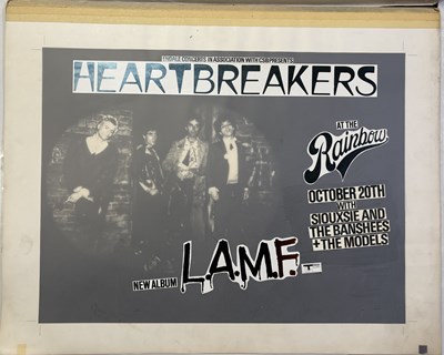 Lot 424 - PUNK INTEREST - ORIGINAL HEARTBREAKERS DESIGN BOARD.