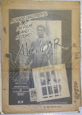 Lot 339 - THE WHO - MCVICAR ORIGINAL ARTWORK DESIGN BOARD.