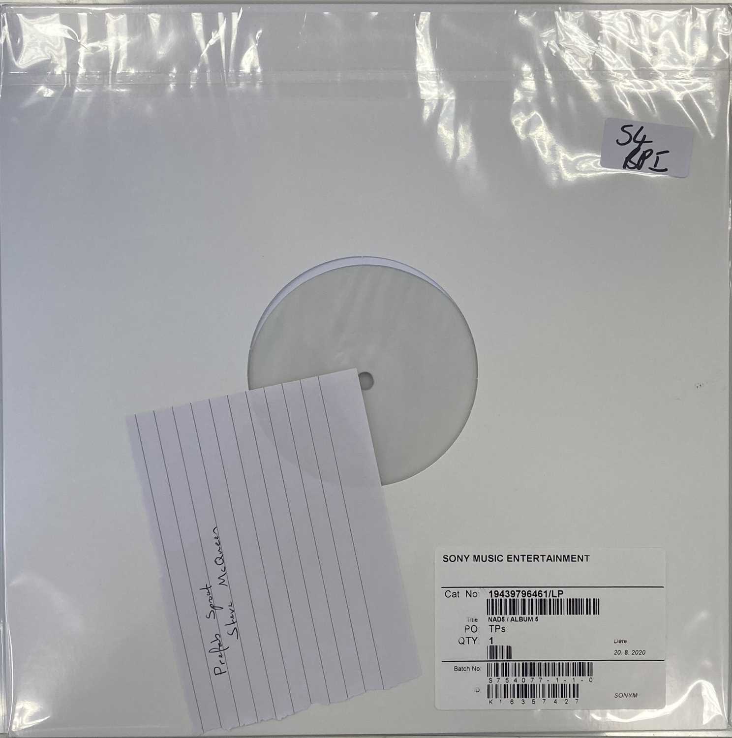 Lot 54 - PREFAB SPROUT - STEVE MCQUEEN LP (2020 WHITE LABEL TEST PRESSING)