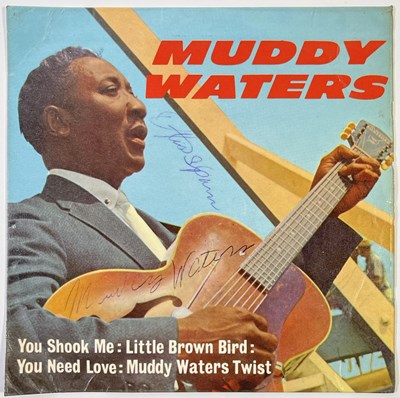 Lot 473 - BLUES - MUDDY WATERS AND OTIS SPANN SIGNED EP.
