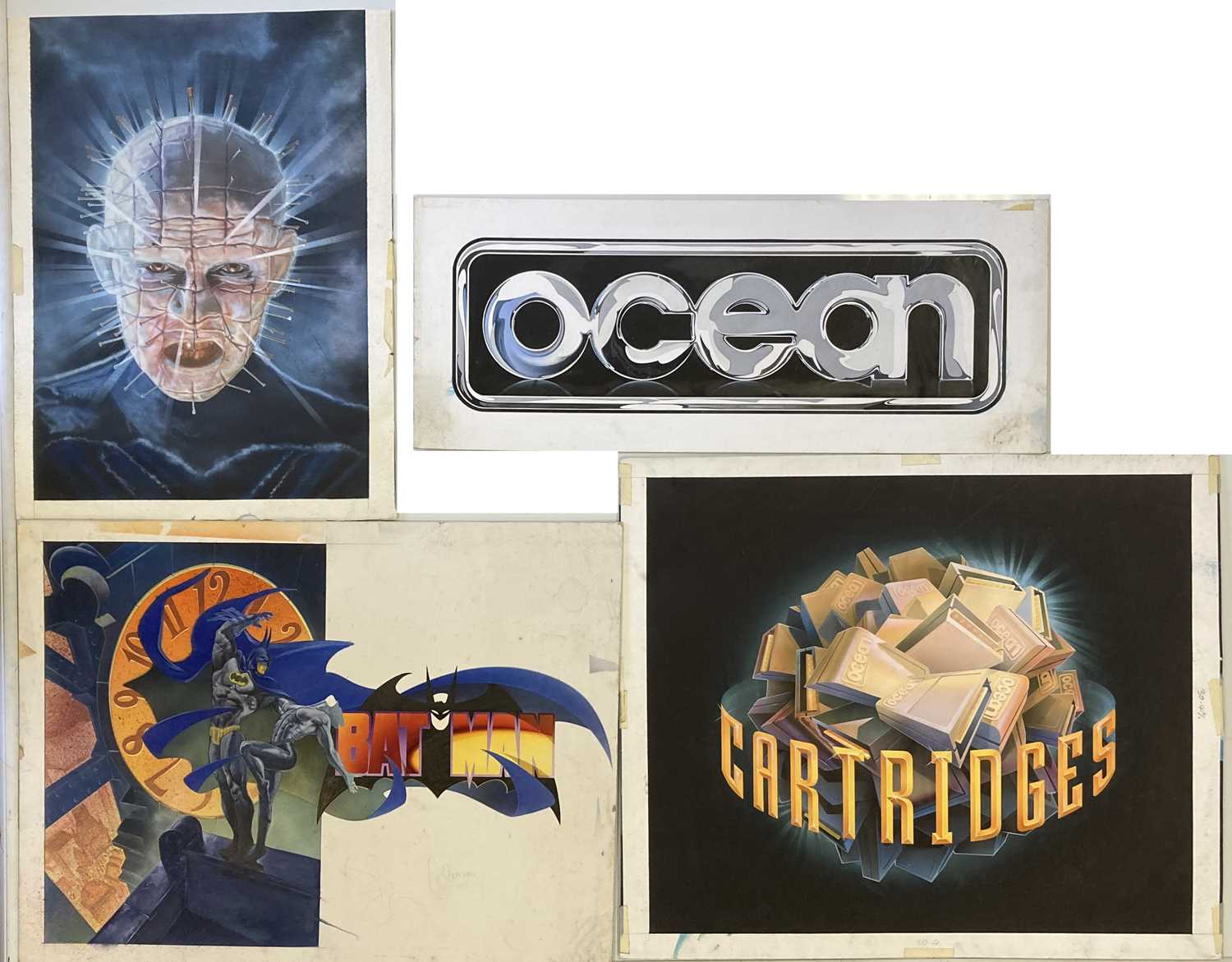 Lot 51 - RETRO GAMING - ORIGINAL COMMODORE 64 ART AND DESIGN WORK.