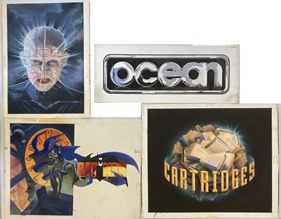 Lot 51 - RETRO GAMING - ORIGINAL COMMODORE 64 ART AND DESIGN WORK.