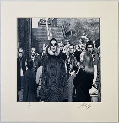 Lot 449 - OASIS - MICHAEL SPENCER JONES TWICE SIGNED 'D'YOU KNOW WHAT I MEAN' LIMITED EDITION PHOTO PRINT.
