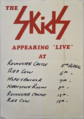 Lot 426 - THE SKIDS - ORIGINAL 1978 UK TOUR POSTER.