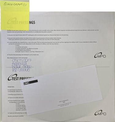 Lot 75 - BLACK GRAPE - POP VOODOO LP (2017 WHITE LABEL TEST PRESSING)