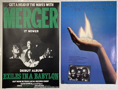 Lot 366 - REGGAE - ORIGINAL 1979 MERGER - EXILE IN A BABYLON PROMO POSTER.