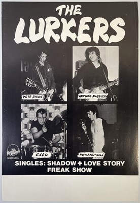 Lot 367 - PUNK INTEREST - THE LURKERS - ORIGINAL BLANK CONCERT/PROMO POSTER.