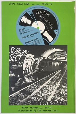 Lot 368 - SUBWAY SECT - ORIGINAL PROMOTIONAL POSTER.